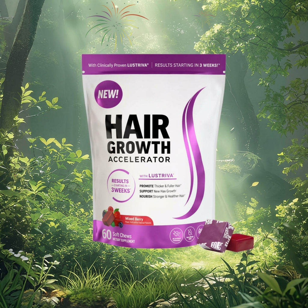Hair Growth Accelerator Gummies – Daily Hair Support Supplement