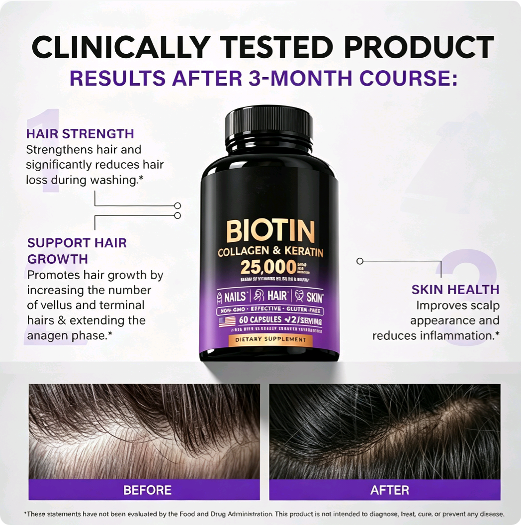 Biotin Komplex Gummies – Für schönes Haar, strahlende Haut & starke Nägel
